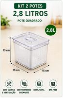 Organizador FreshBox para Geladeira