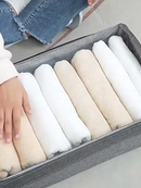 Caixa Organizadora Grande Com Tampa Transparente Dobrável Resistente Multiuso Para Roupas