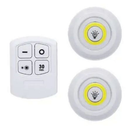 Kit com 3 Luminárias LED Adesivas com Controle Remoto