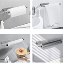 Porta Papel Higiênico/Toalhas de Papel Autoadesivo Duro Aço Inoxidável para Banheiro Cozinha