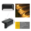 Luminária Led Arandela Solar Branco Quente IP65 Externo Preto Balizador Sobrepor VENTO