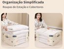 Caixa Organizadora Flexível Closet Roupa Cobertor Casacos Armário