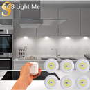 Lampâda Adesiva KIT Com 3 Luminárias LED e Controle à Pilha AAA Coisas Diferentes para Casa MT027-2 (CC) MT027 (CR)