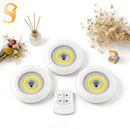 Kit com 3 Luminárias LED Adesivas com Controle Remoto