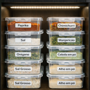 Kit Marmitas Fitness 900ml com Travas Laterais - Plástico Reutilizável, Alimentos, Organizadoras.