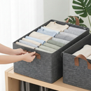 Caixa Organizadora Grande Com Tampa Transparente Dobrável Resistente Multiuso Para Roupas