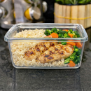 Kit Marmitas Fitness 900ml com Travas Laterais - Plástico Reutilizável, Alimentos, Organizadoras.