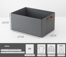 Caixa Organizadora Premium 35L com Tampa Transparente Dobrável