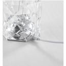 Luminária de mesa de cristal com 16 variações sensível ao toque e com controle Criativo Romântico Rosa Luz LED Acrílica