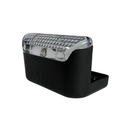 Luminária Led Arandela Solar Branco Quente IP65 Externo Preto Balizador Sobrepor VENTO